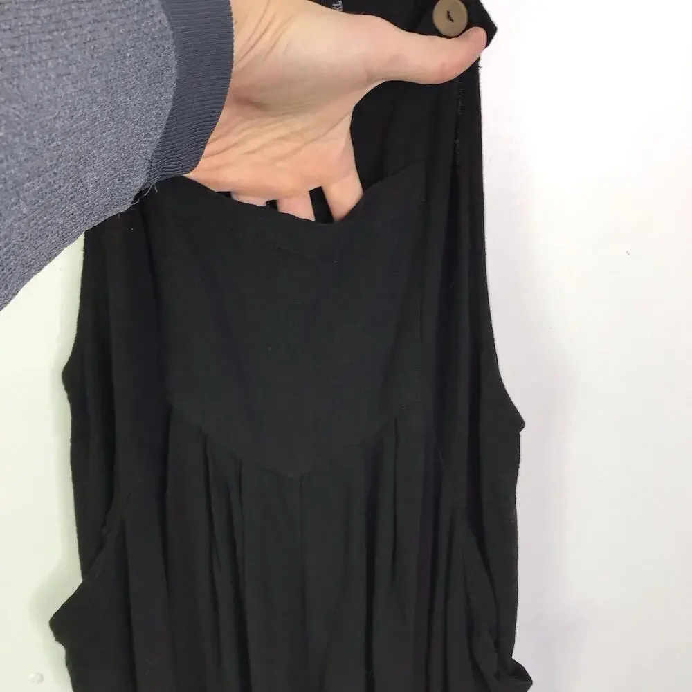 Automet Jumpsuit Womens XL Wide Leg Crepe Casual Jumper Sleeveless Cropped - Picture 5 of 11